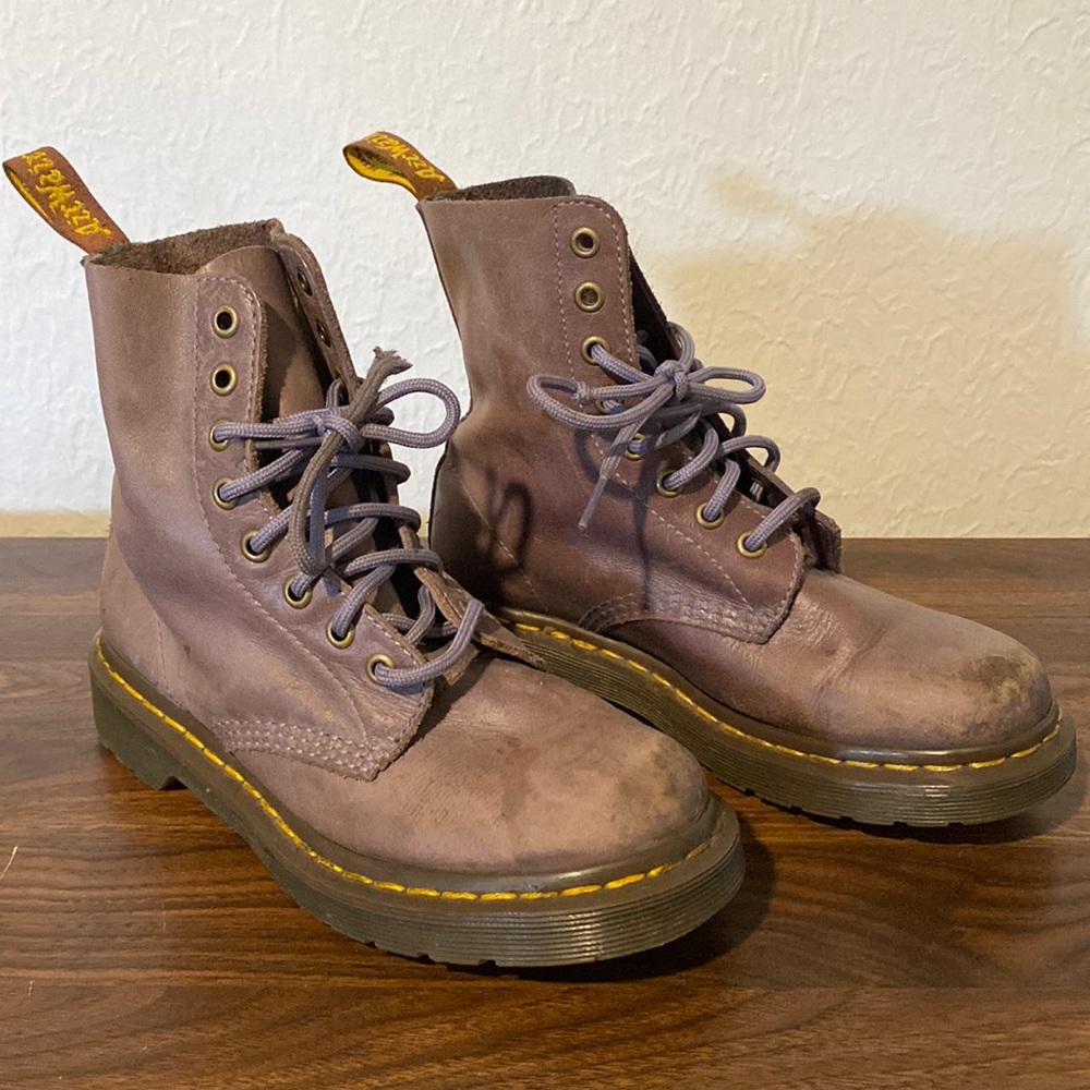 Dr Marten The Original purple boots